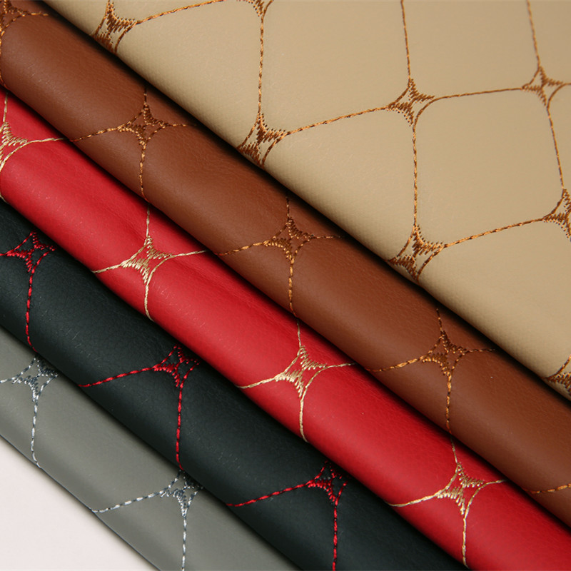 Embroidered Sponge PVC Leather for Flooring and Car Mat